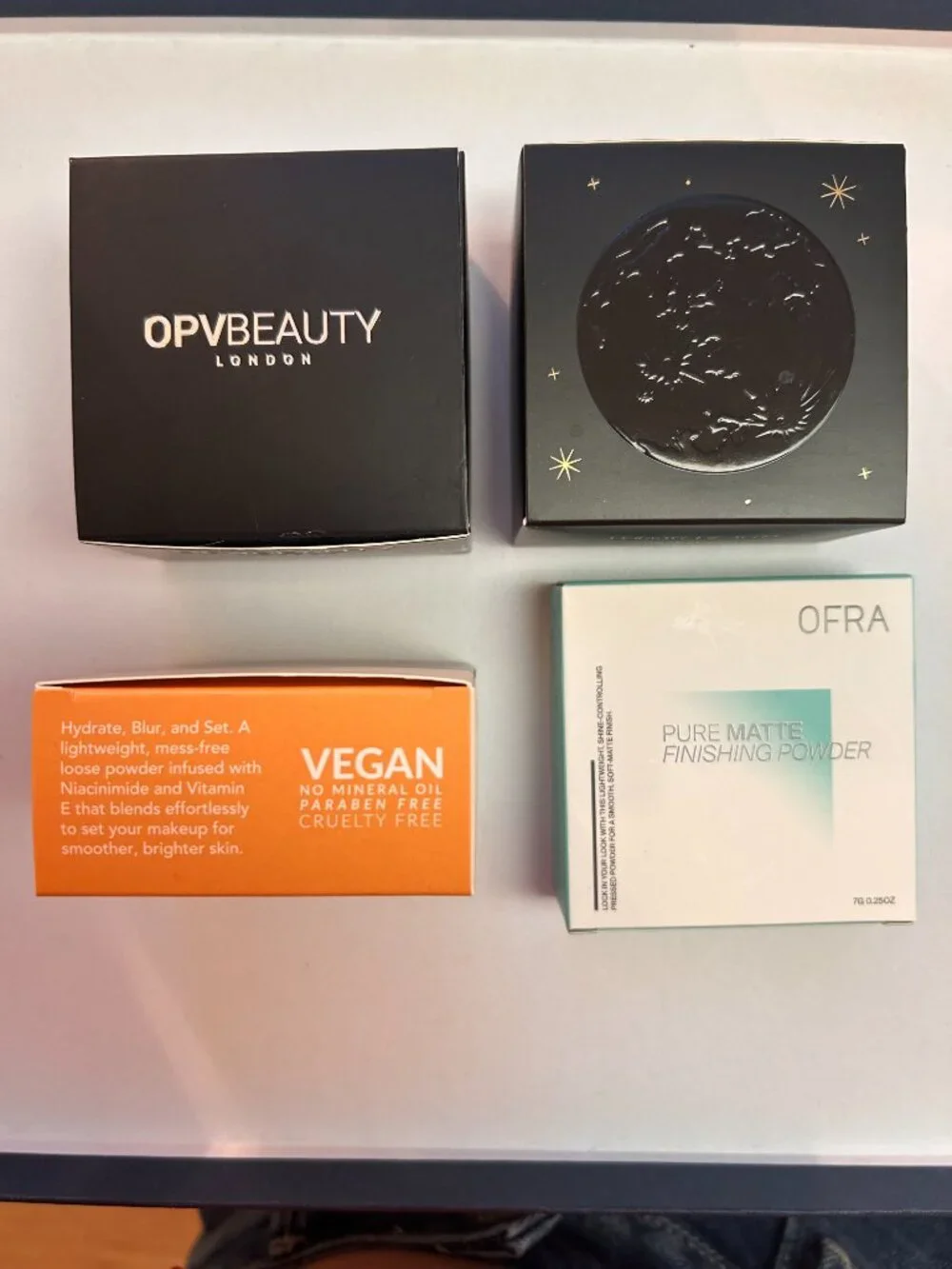 BNIB 4-Pc Luxury Setting Powder Lot-OPV Beauty,Lunar Beauty,Beauty for Real,OFRA